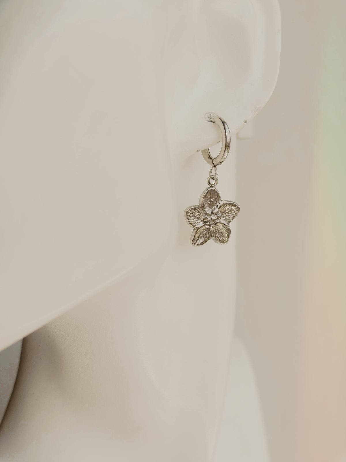 Tropical flower earrings