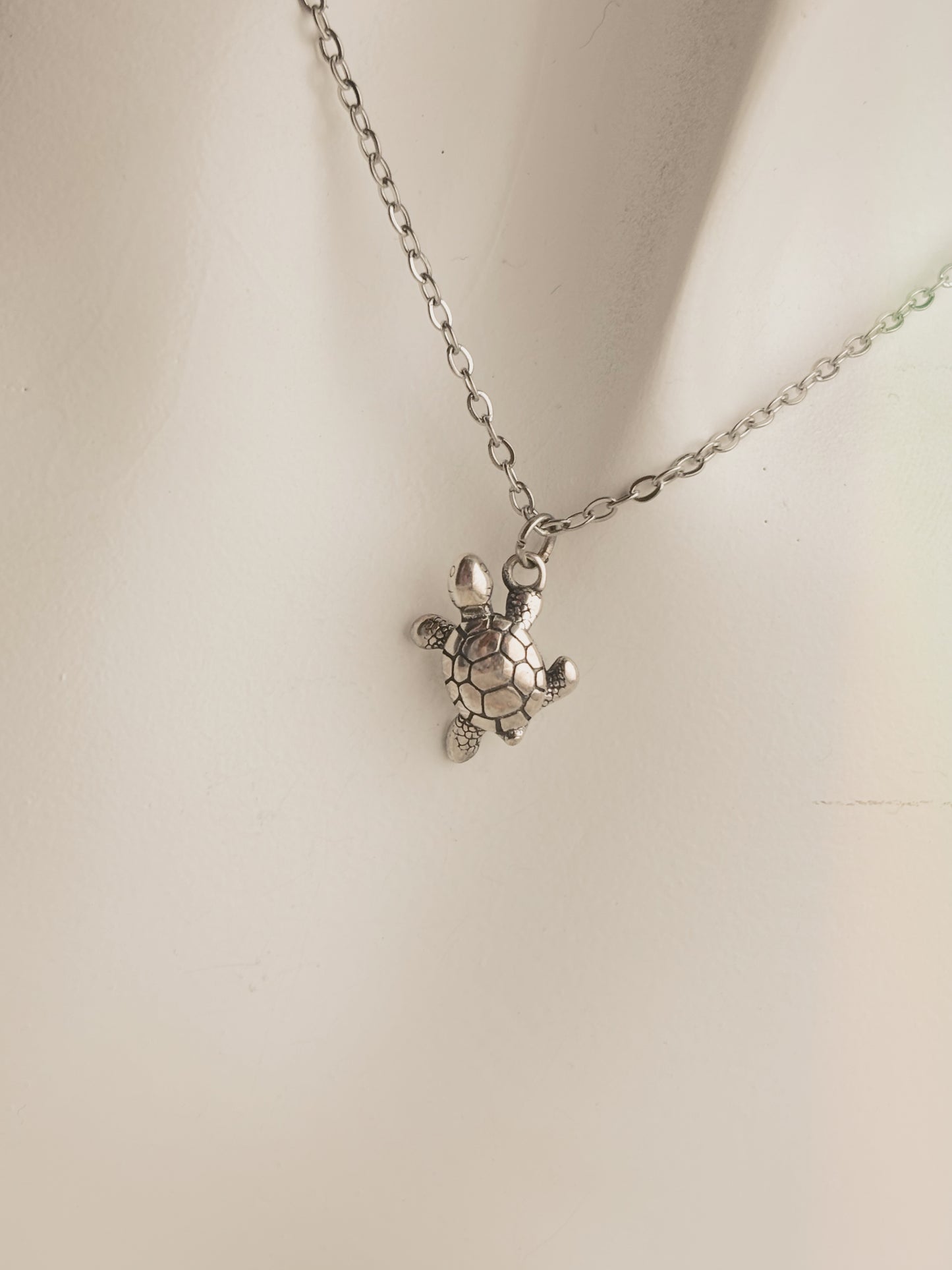 3D turtle necklace - 925 sterling silver