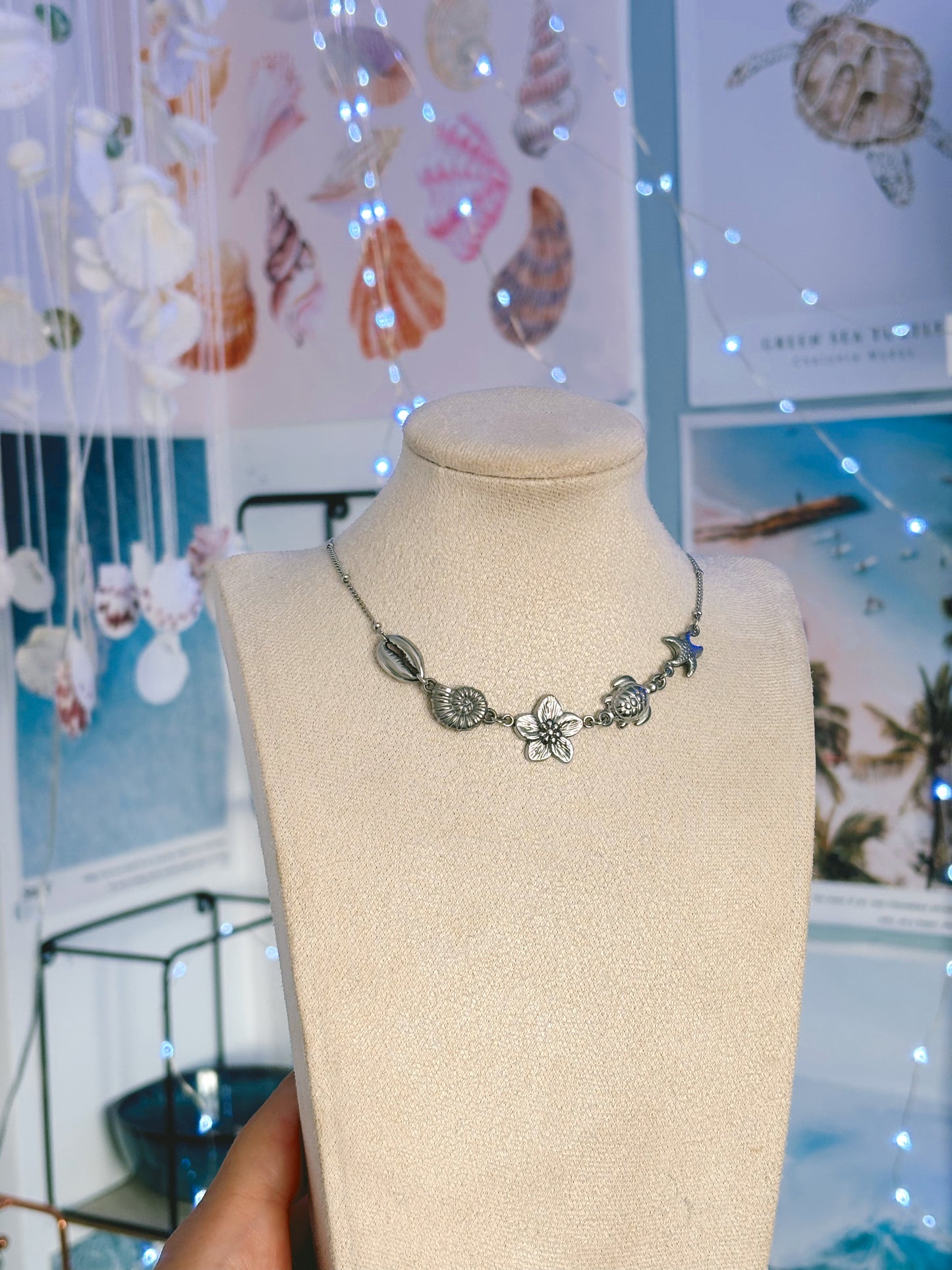 Costal charm Necklace | handmade | tarnish free | waterproof | gold or silver