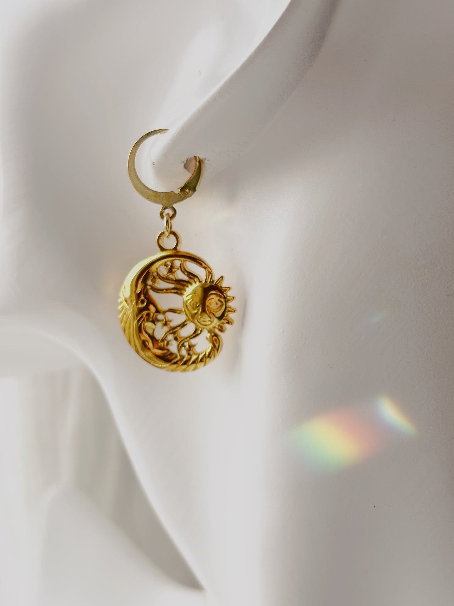 Ocean inspired tarnish free earrings silver or gold