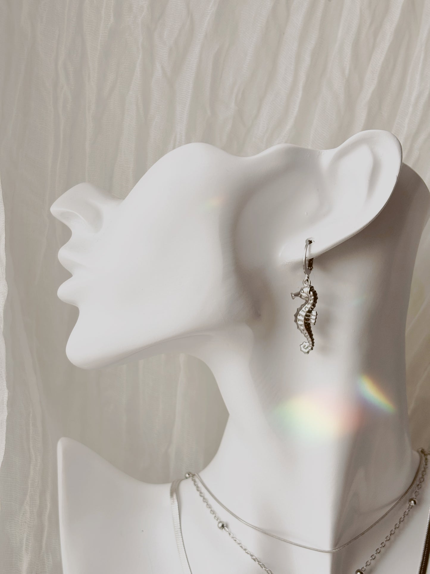Ocean inspired tarnish free earrings silver or gold
