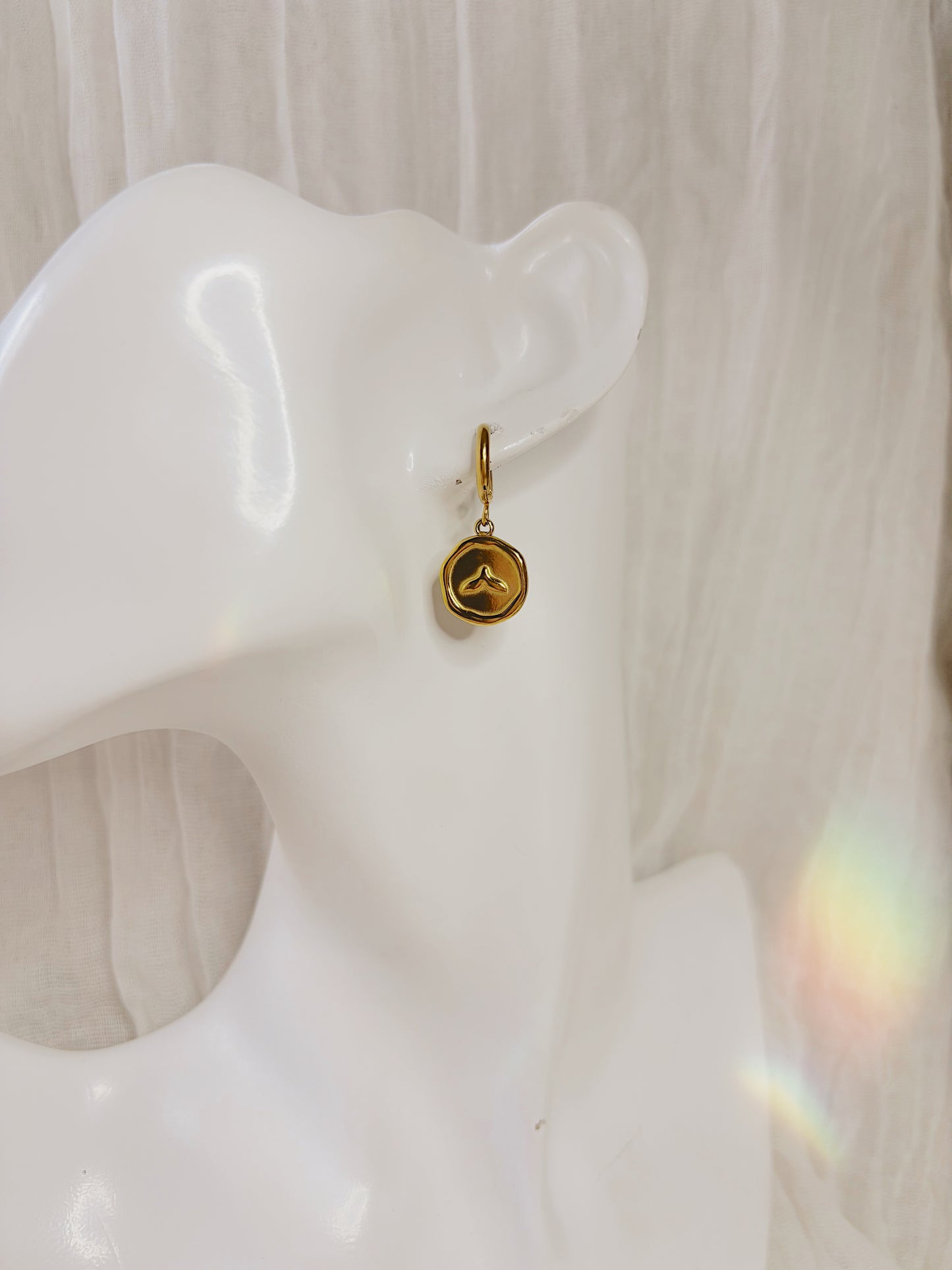 Ocean coin earrings & necklace set