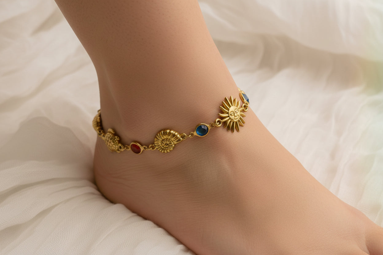 Custom charm bracelet- waterproof - multicoloured - handmade
