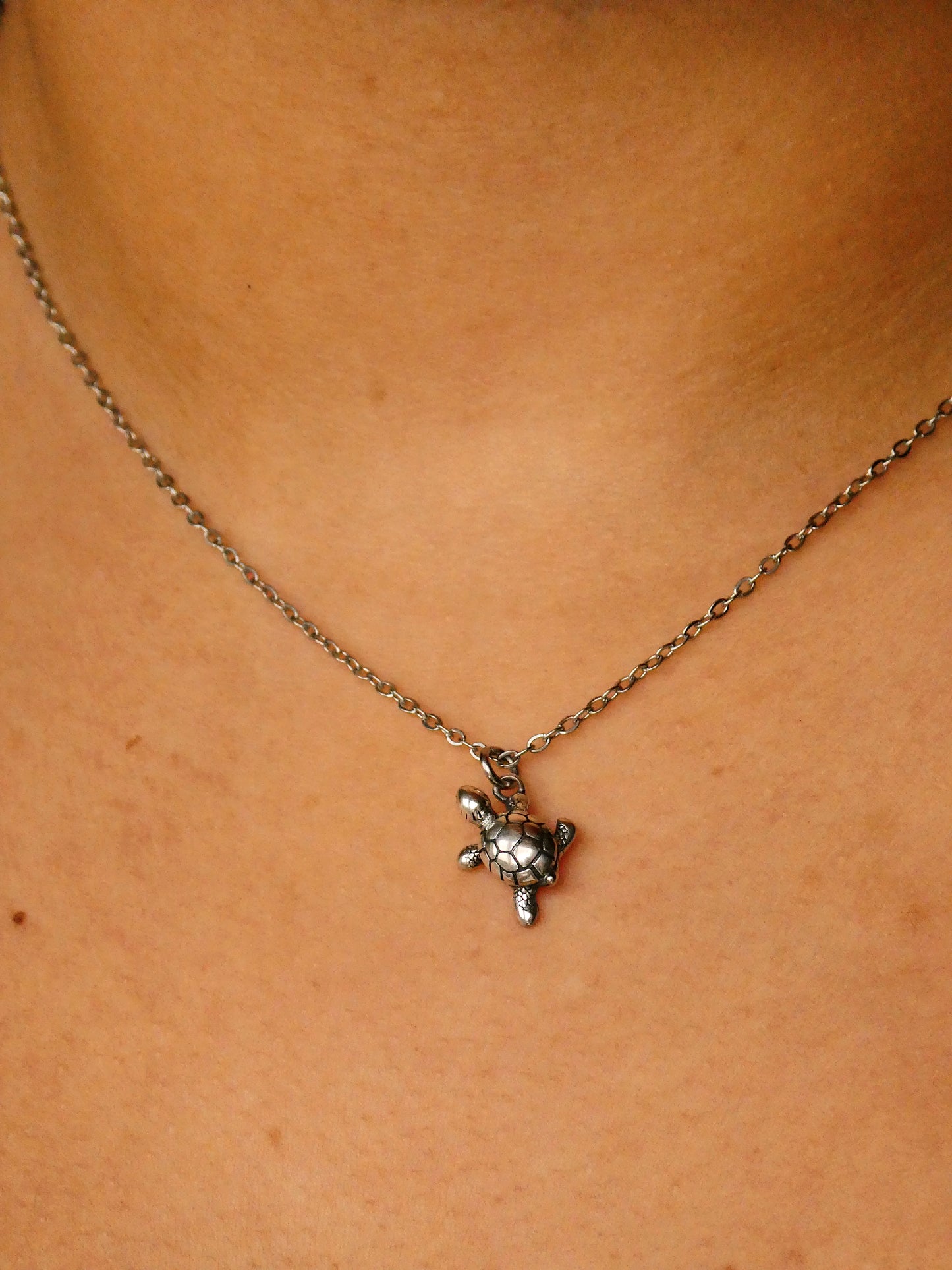 3D turtle necklace - 925 sterling silver