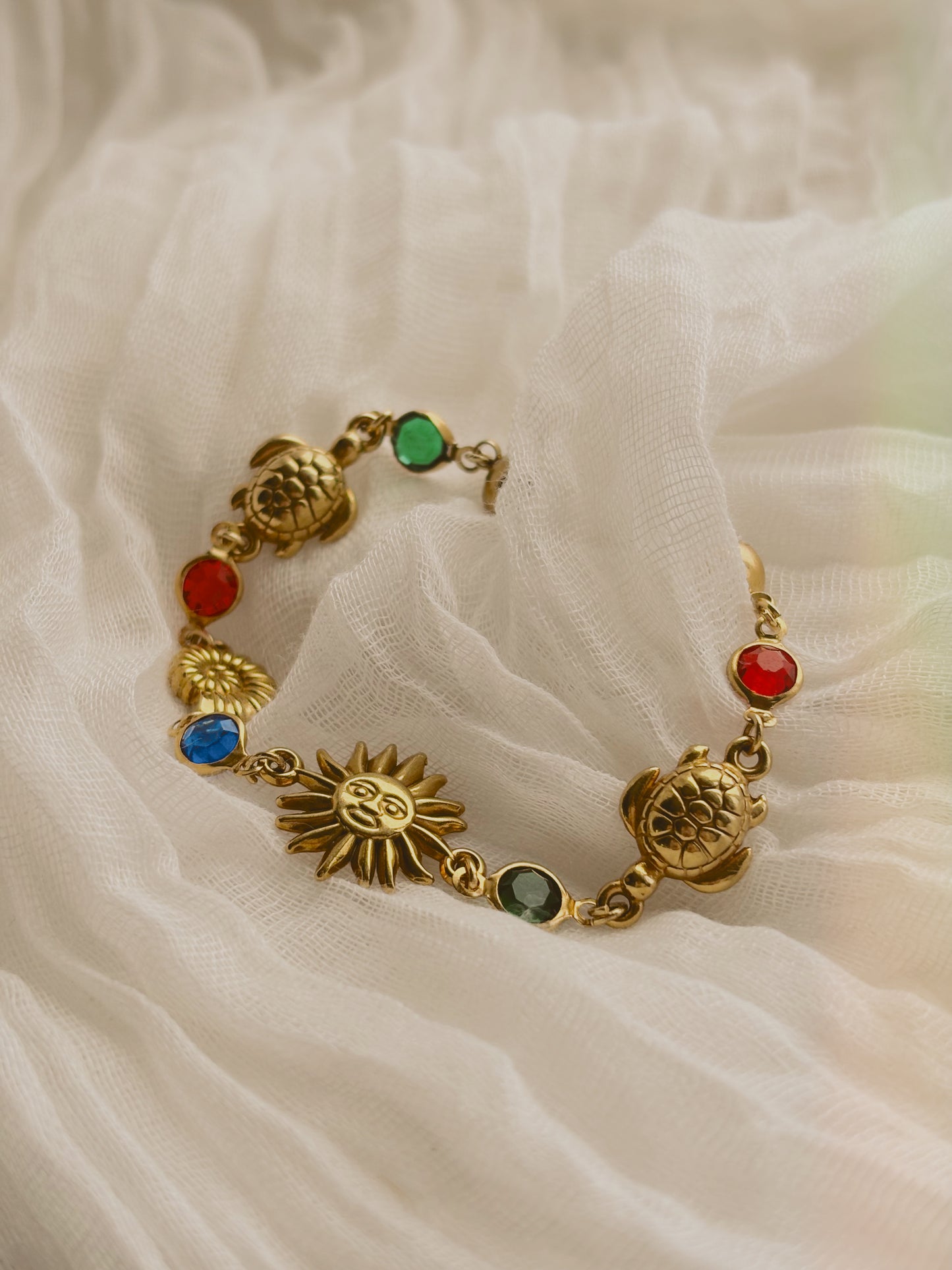 Custom charm bracelet- waterproof - multicoloured - handmade