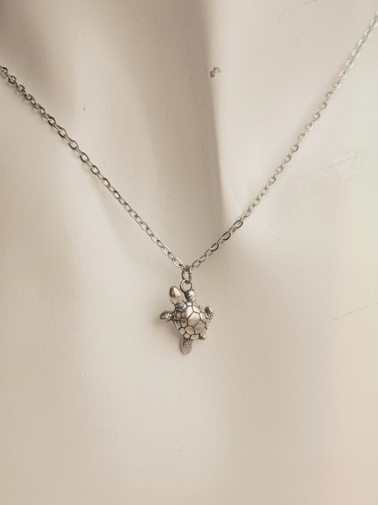 3D turtle necklace - 925 sterling silver