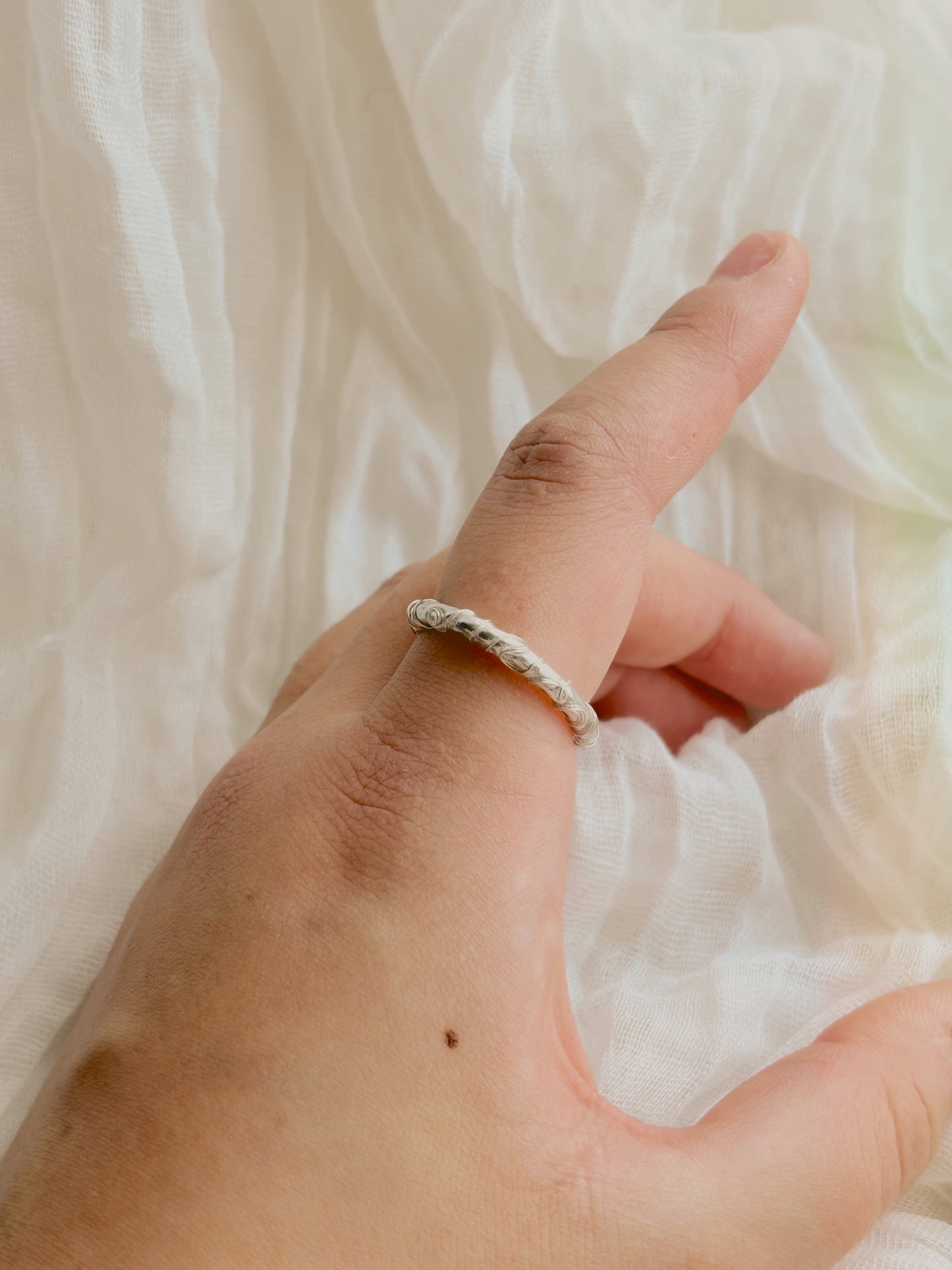 Handmade wire wrapped ring