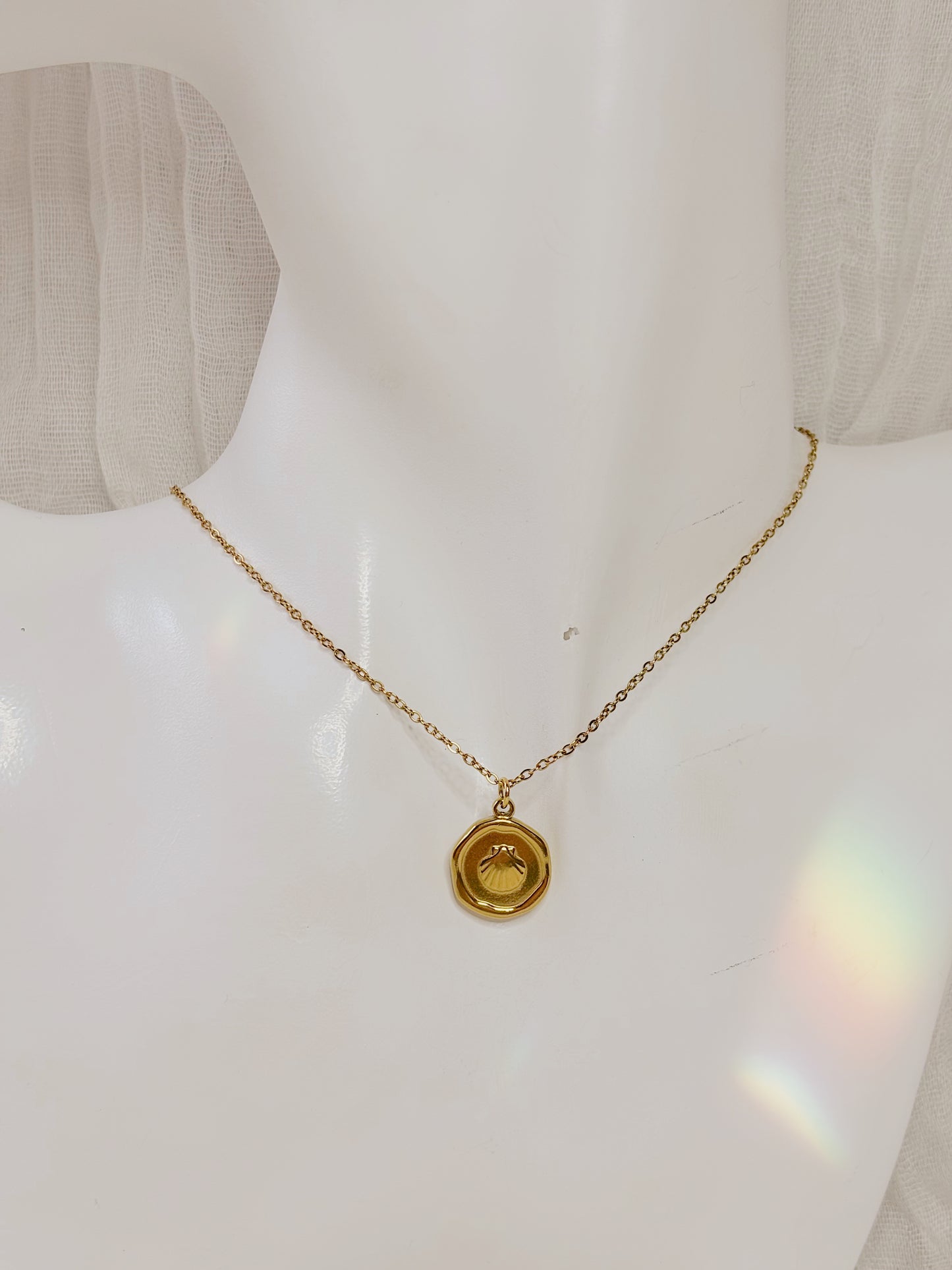 Ocean coin earrings & necklace set