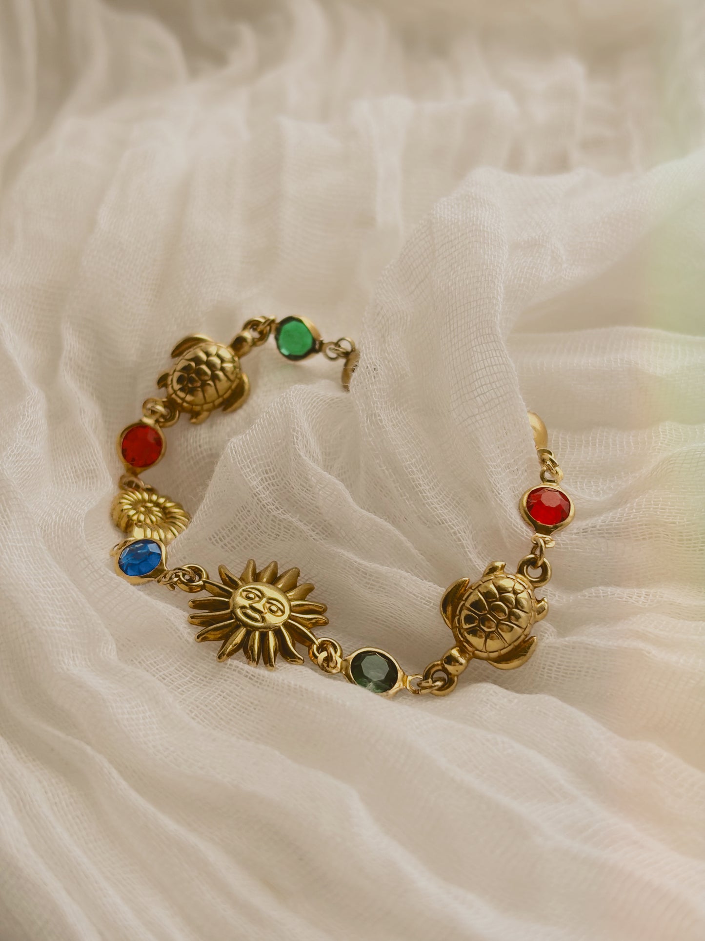 Custom charm bracelet- waterproof - multicoloured - handmade