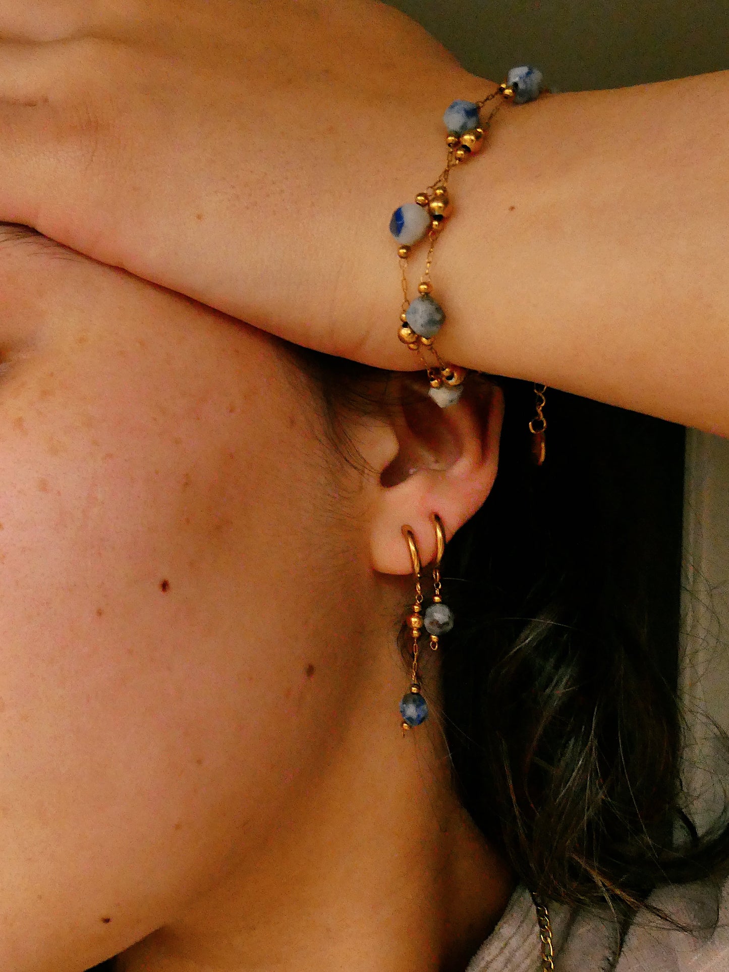 Custom coloured gemstone bracelet | necklace | earrings
