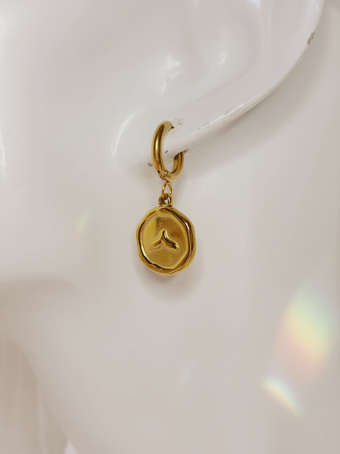 Ocean coin earrings & necklace set