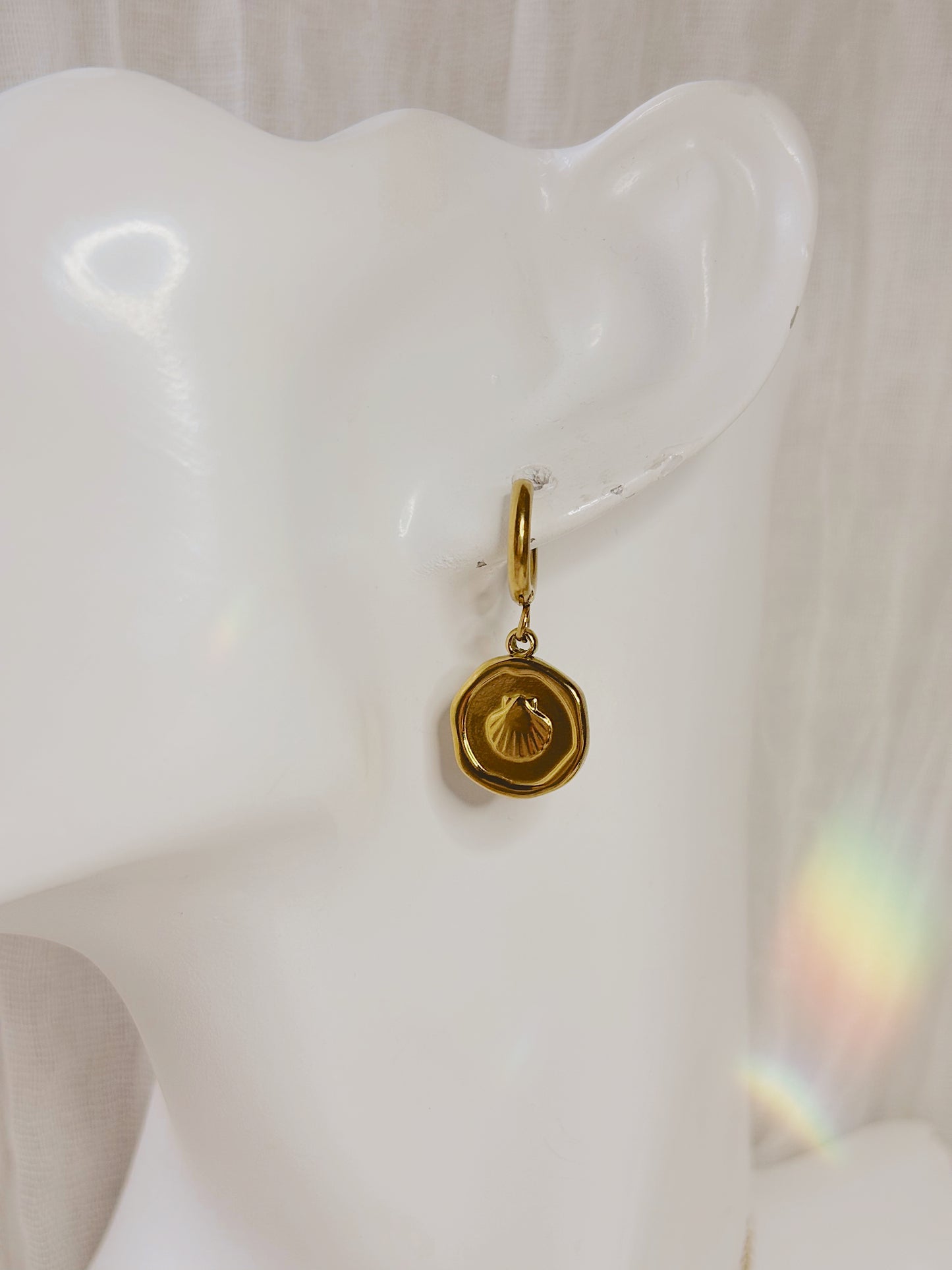 Ocean coin earrings & necklace set