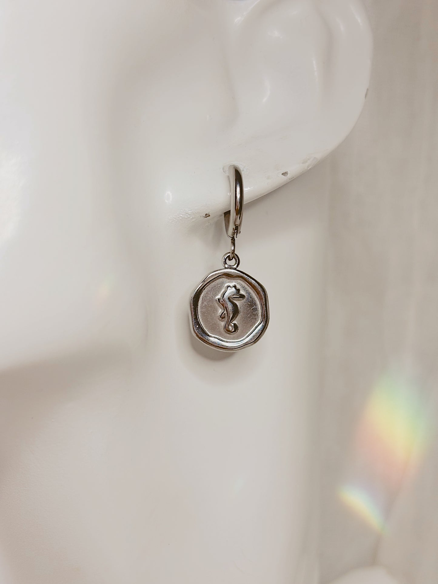 Ocean coin earrings & necklace set