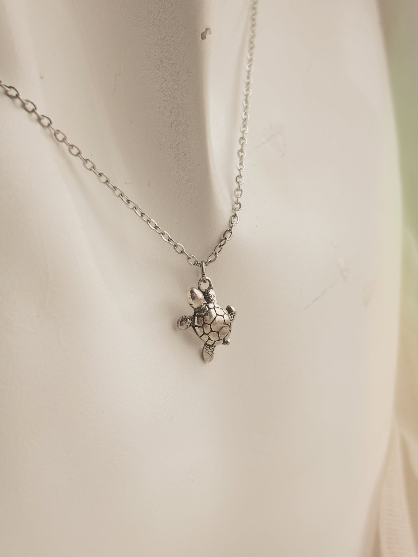 3D turtle necklace - 925 sterling silver