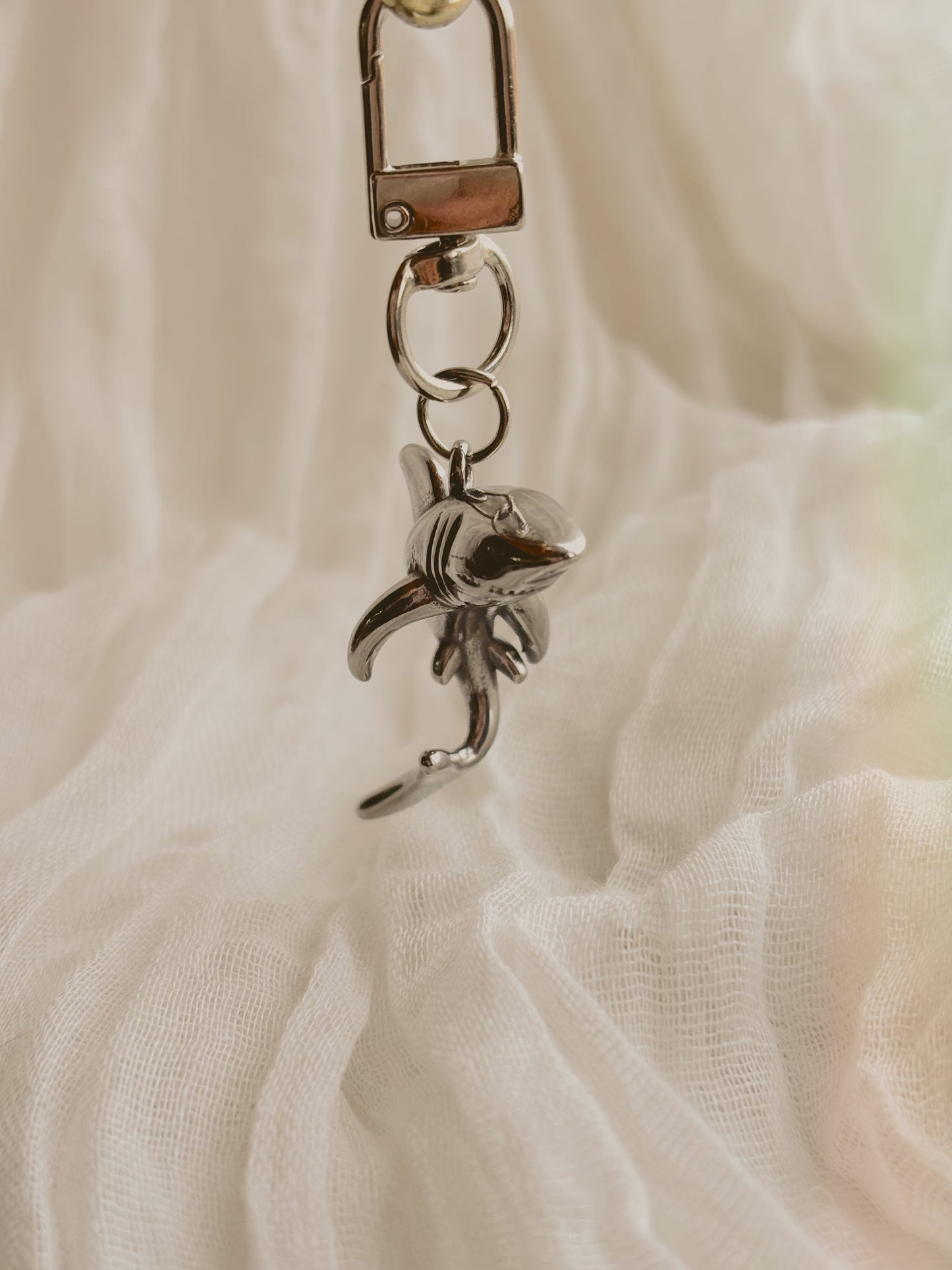 Shark key ring - stainless steel - tarnish free