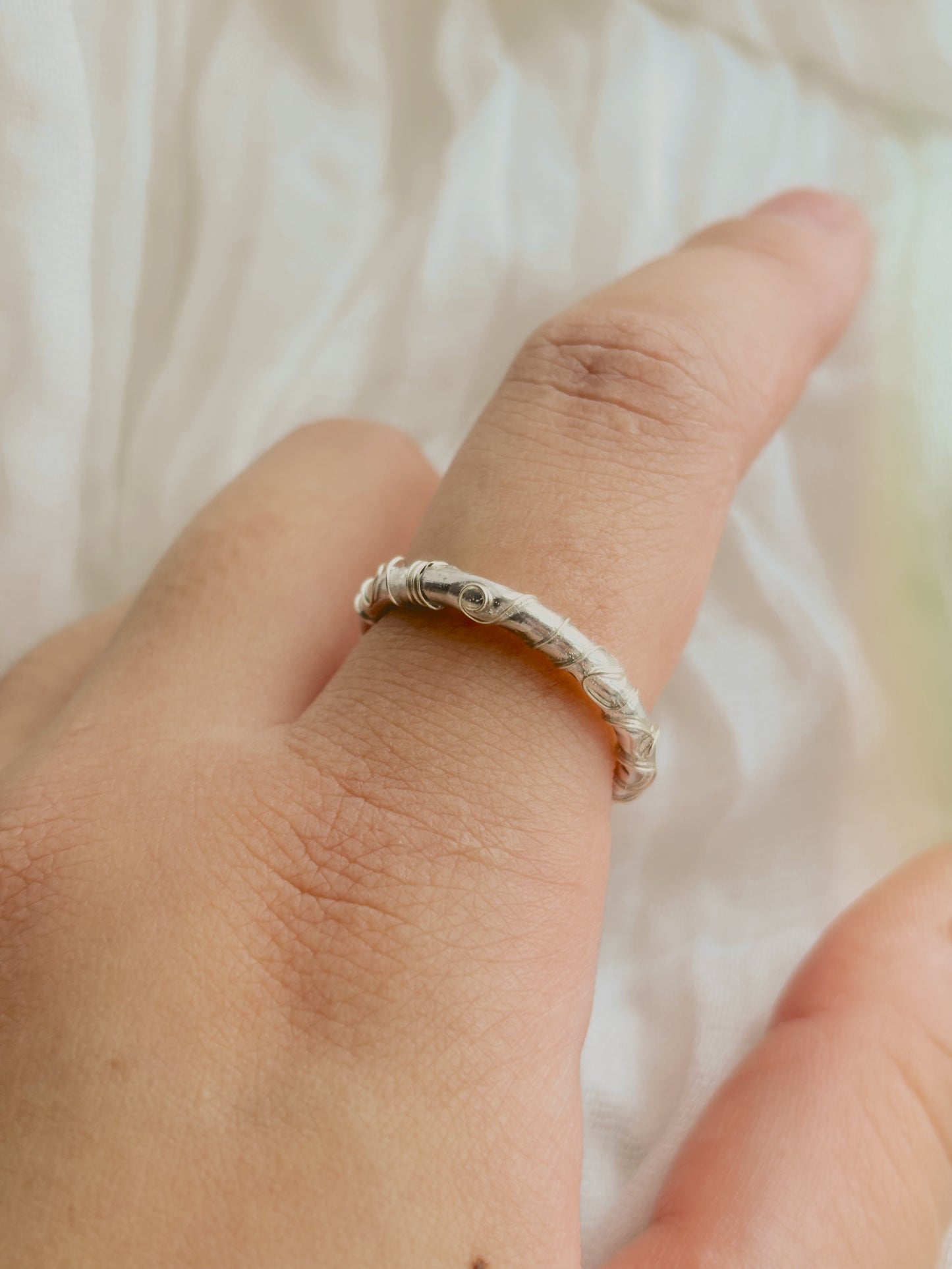 Handmade wire wrapped ring