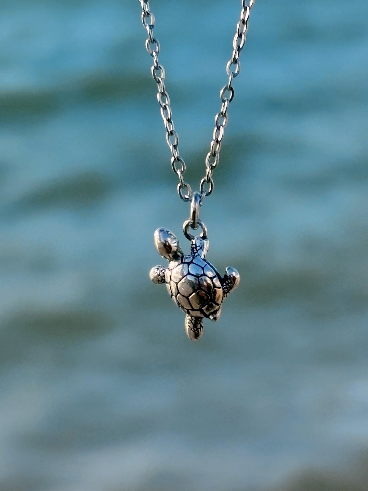 3D turtle necklace - 925 sterling silver