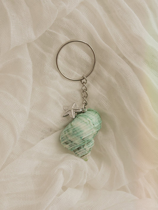 Natural handpicked shell key chain