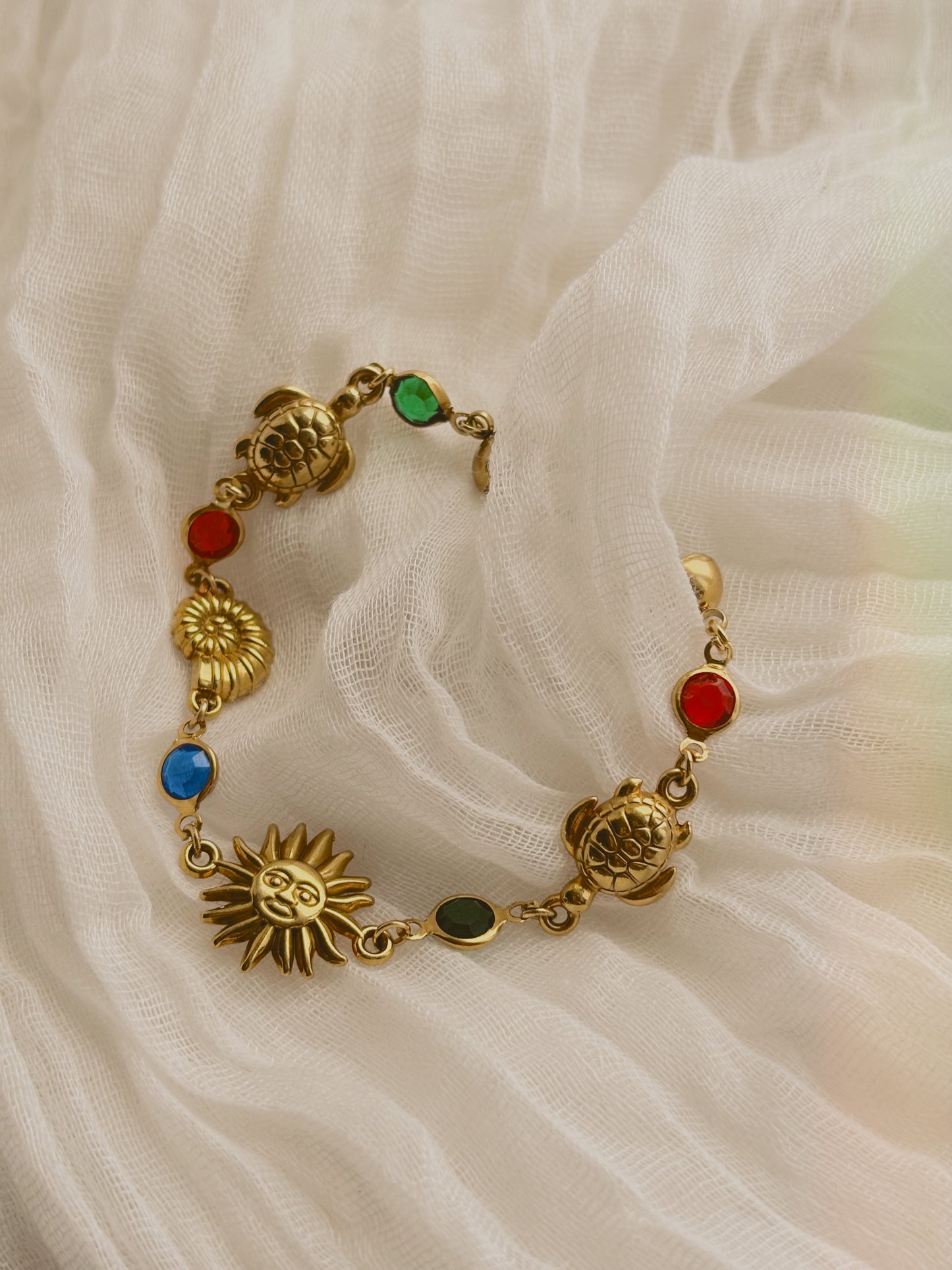 Custom charm bracelet- waterproof - multicoloured - handmade