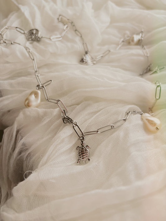 Adjustable waist chain - waterproof - gold or silver