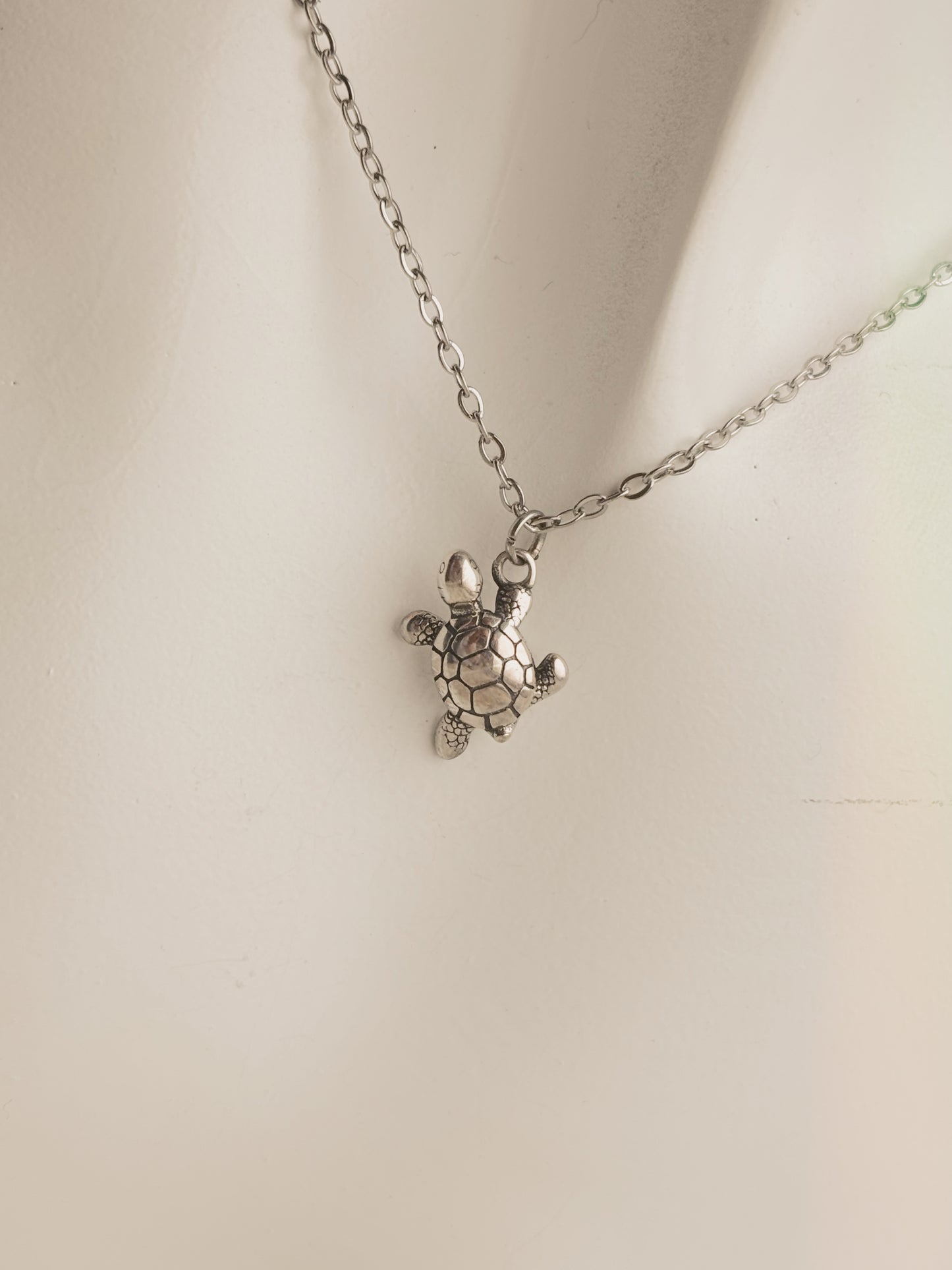 3D turtle necklace - 925 sterling silver