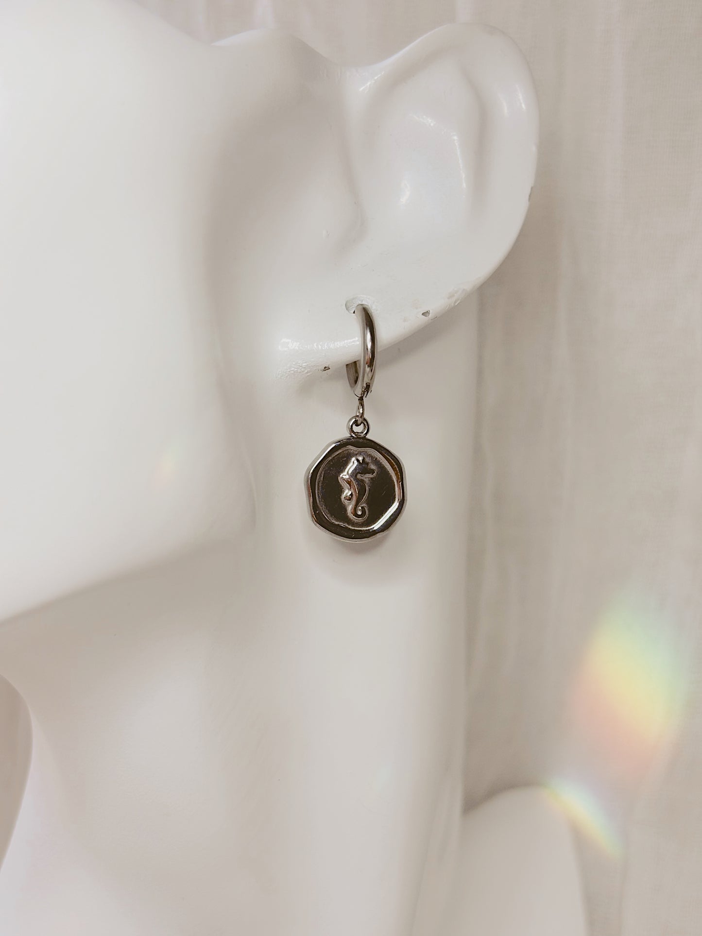 Ocean coin earrings & necklace set