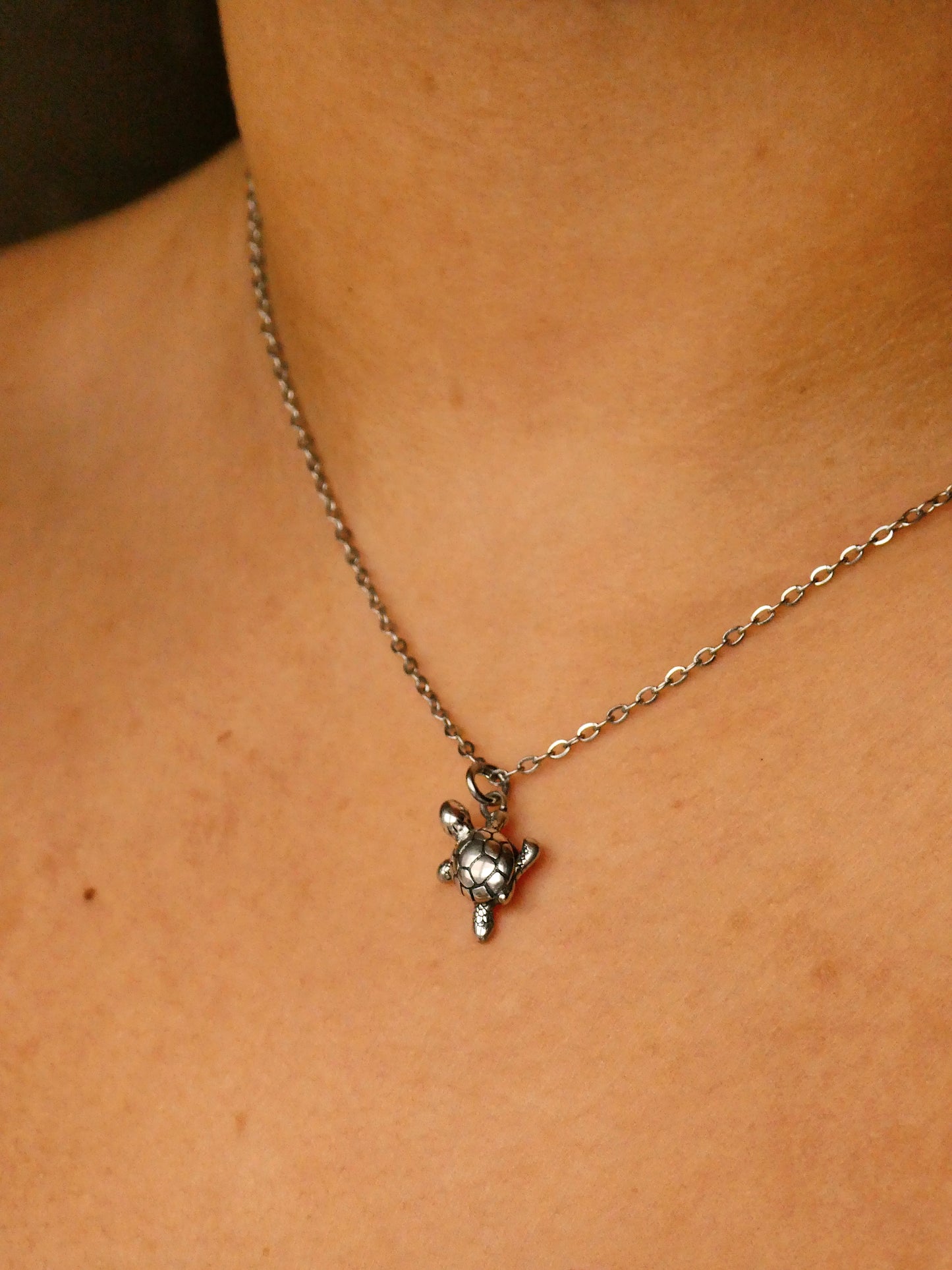 3D turtle necklace - 925 sterling silver