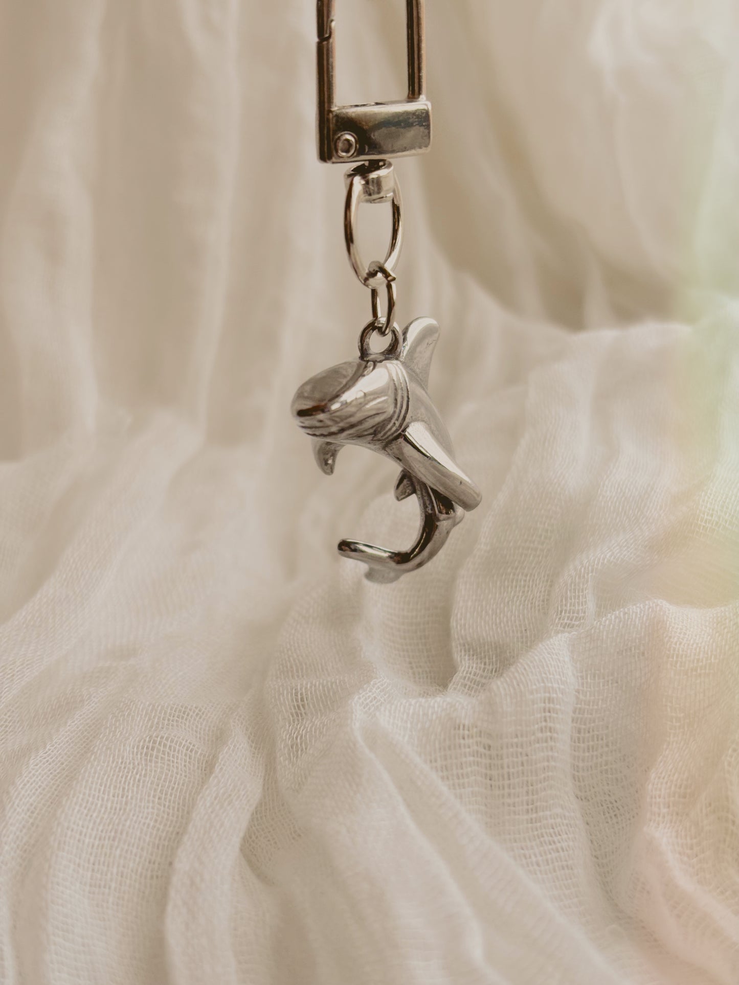 Shark key ring - stainless steel - tarnish free