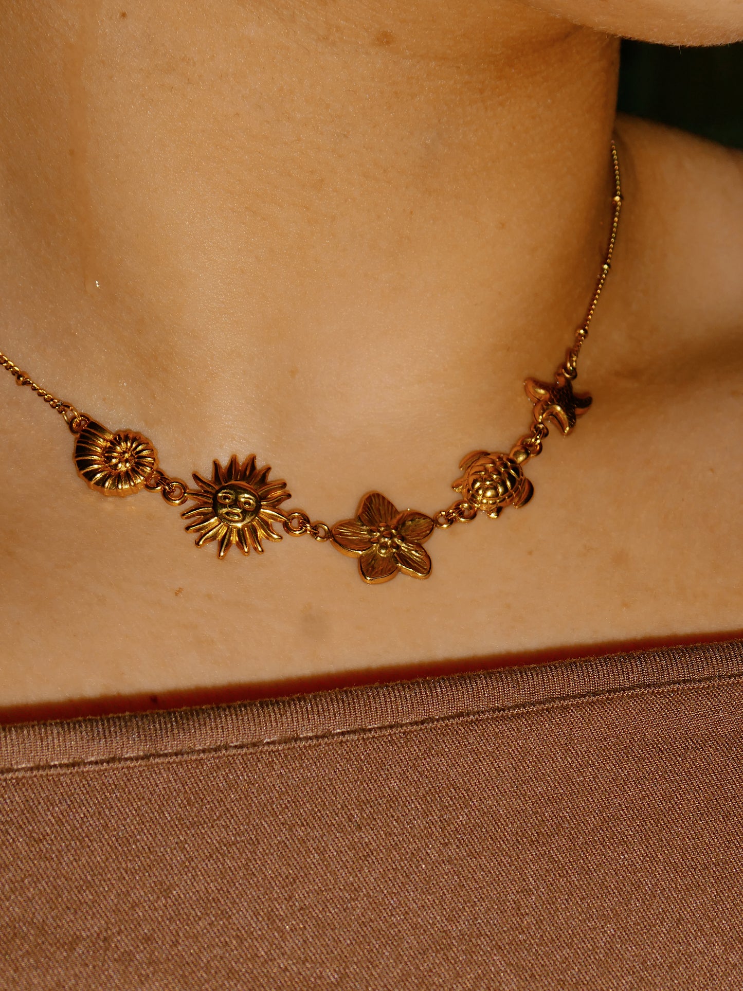 Costal Necklace | handmade | tarnish free | waterproof | gold or silver