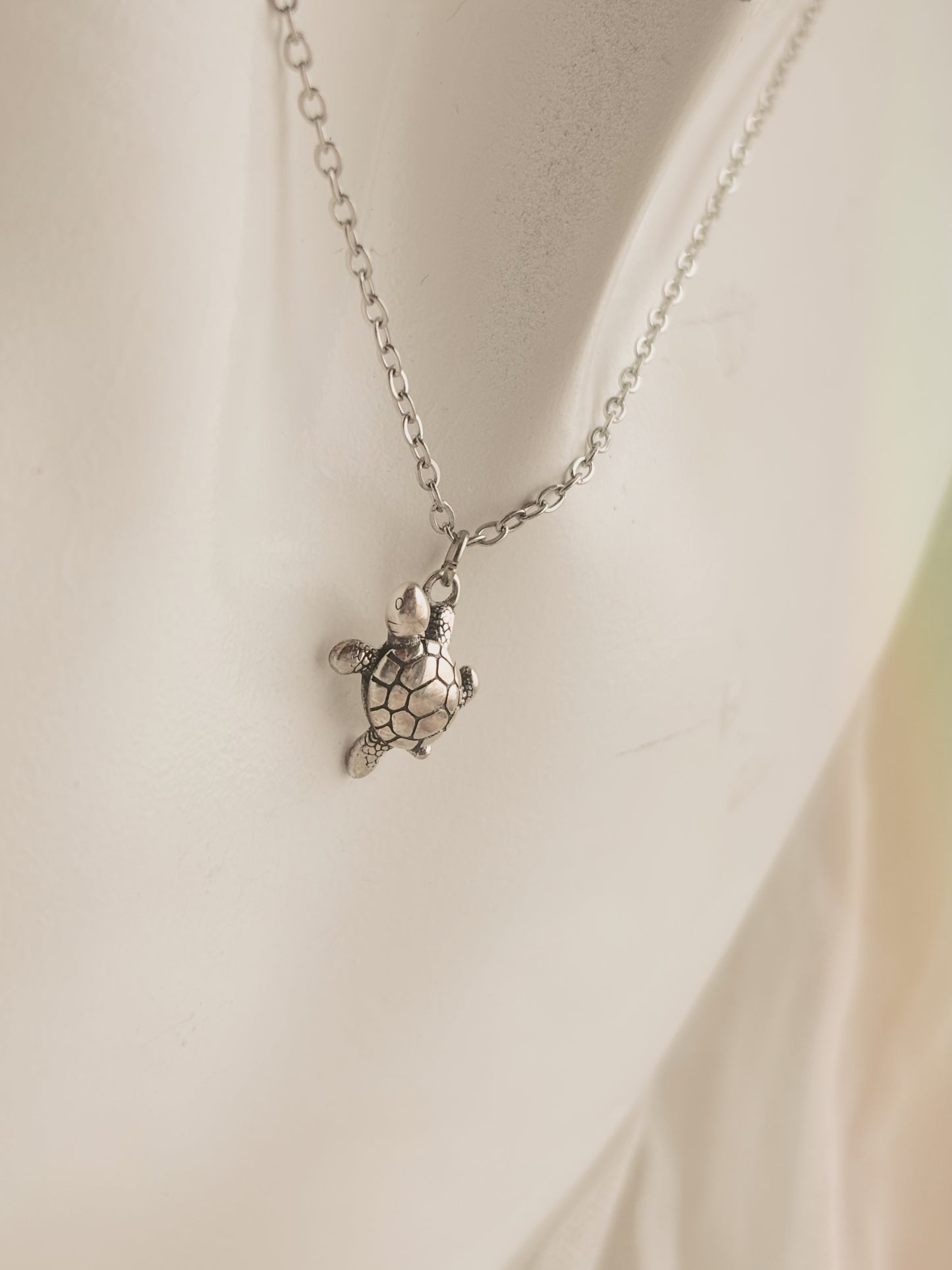 3D turtle necklace - 925 sterling silver