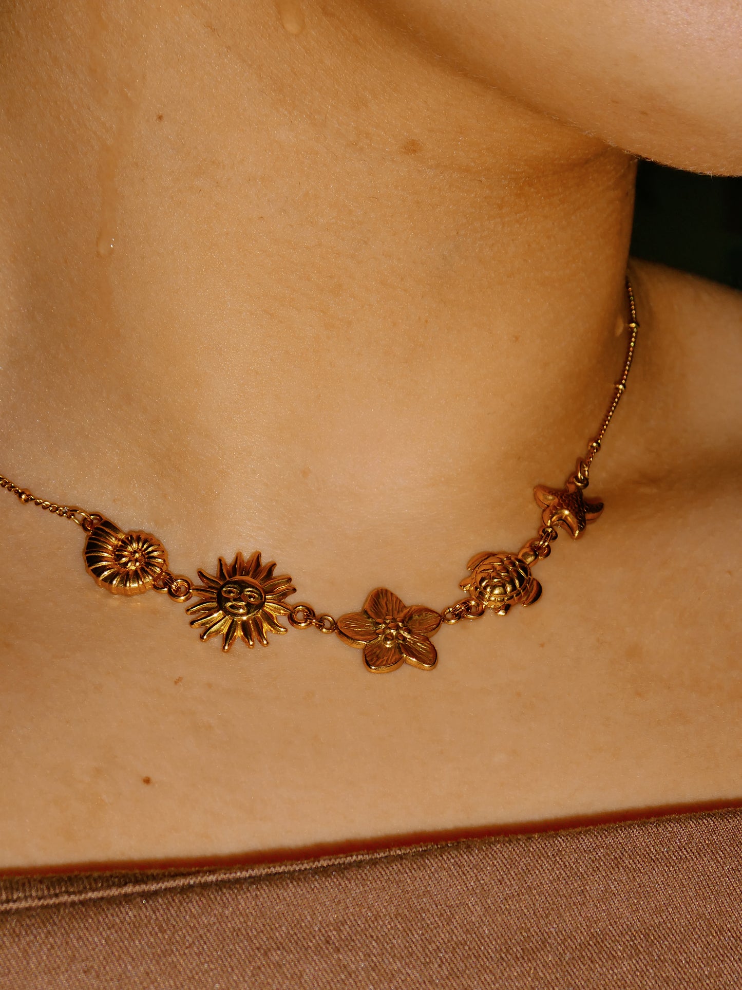 Costal Necklace | handmade | tarnish free | waterproof | gold or silver