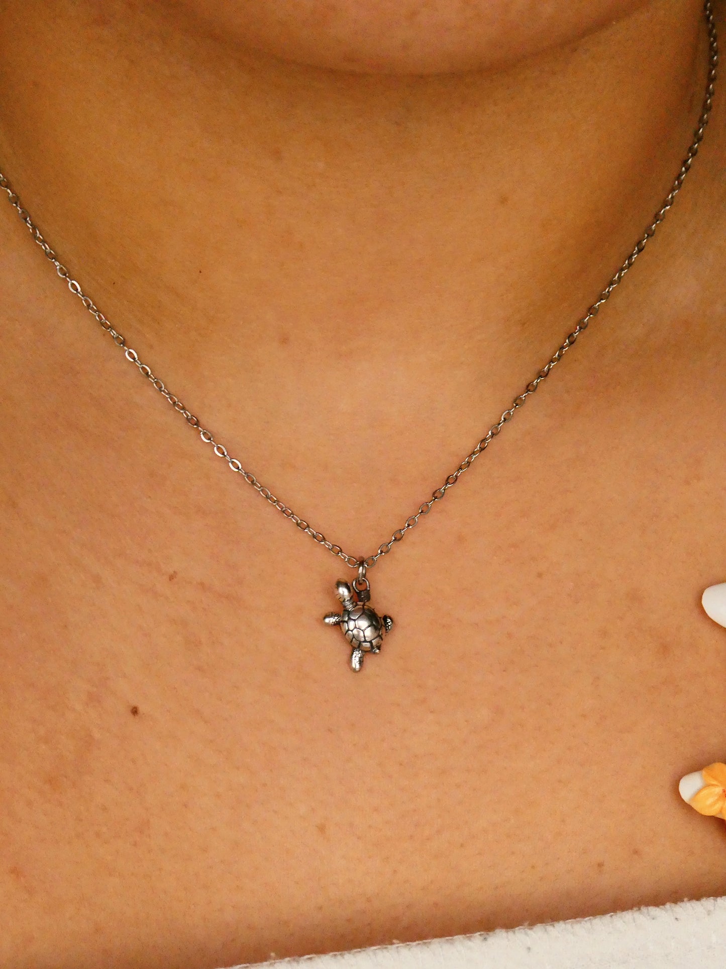 3D turtle necklace - 925 sterling silver