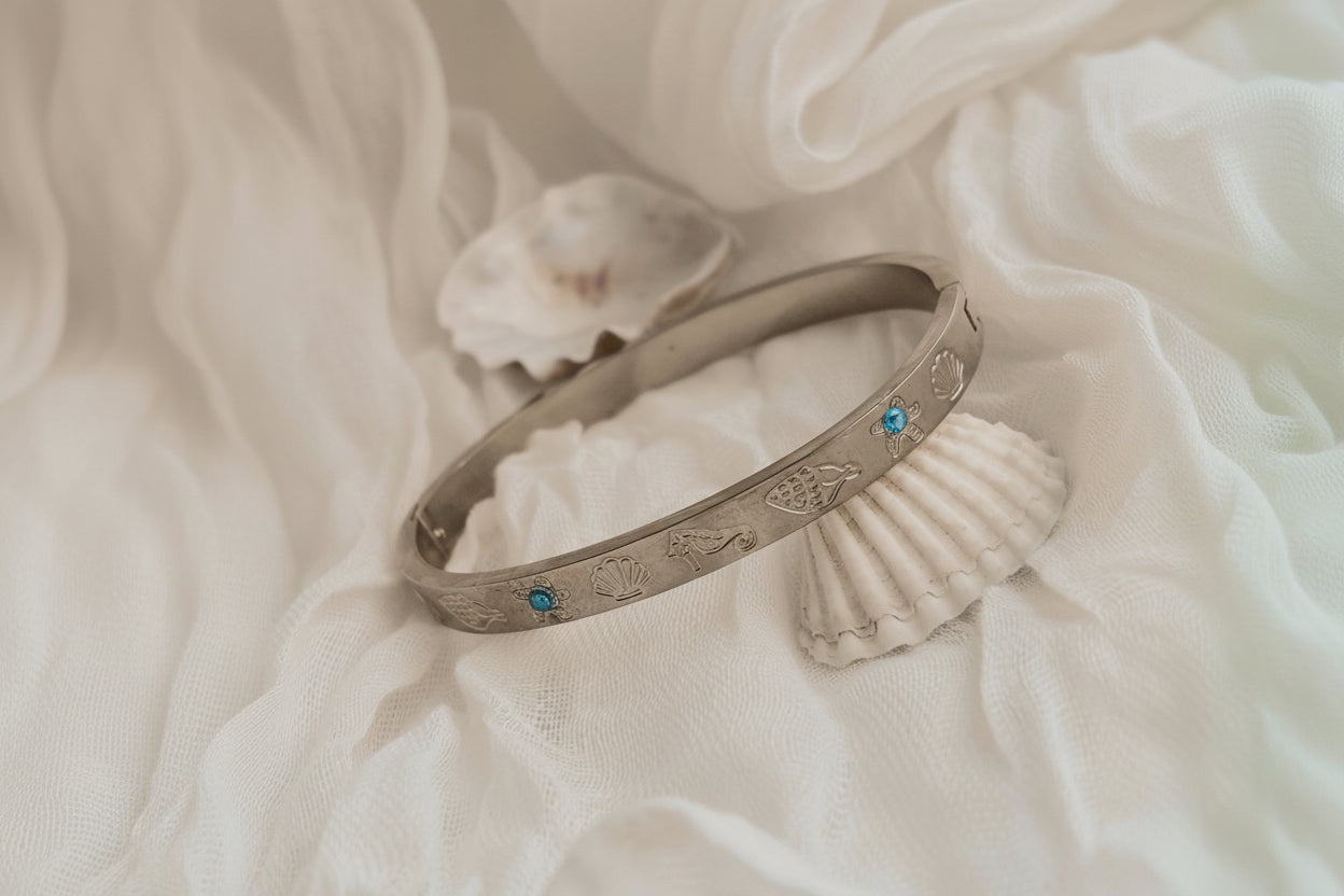 Custom ocean inspired bangles
