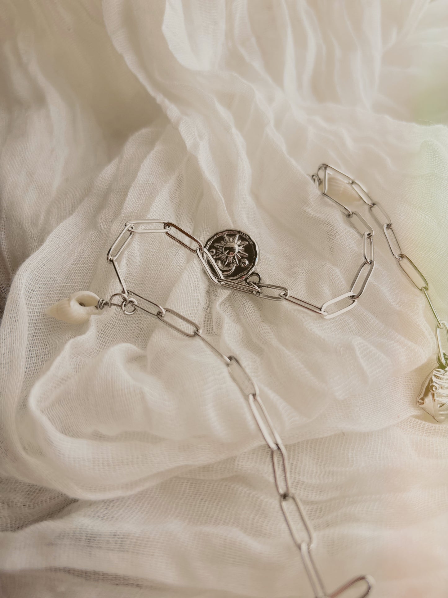 Adjustable waist chain - waterproof - gold or silver