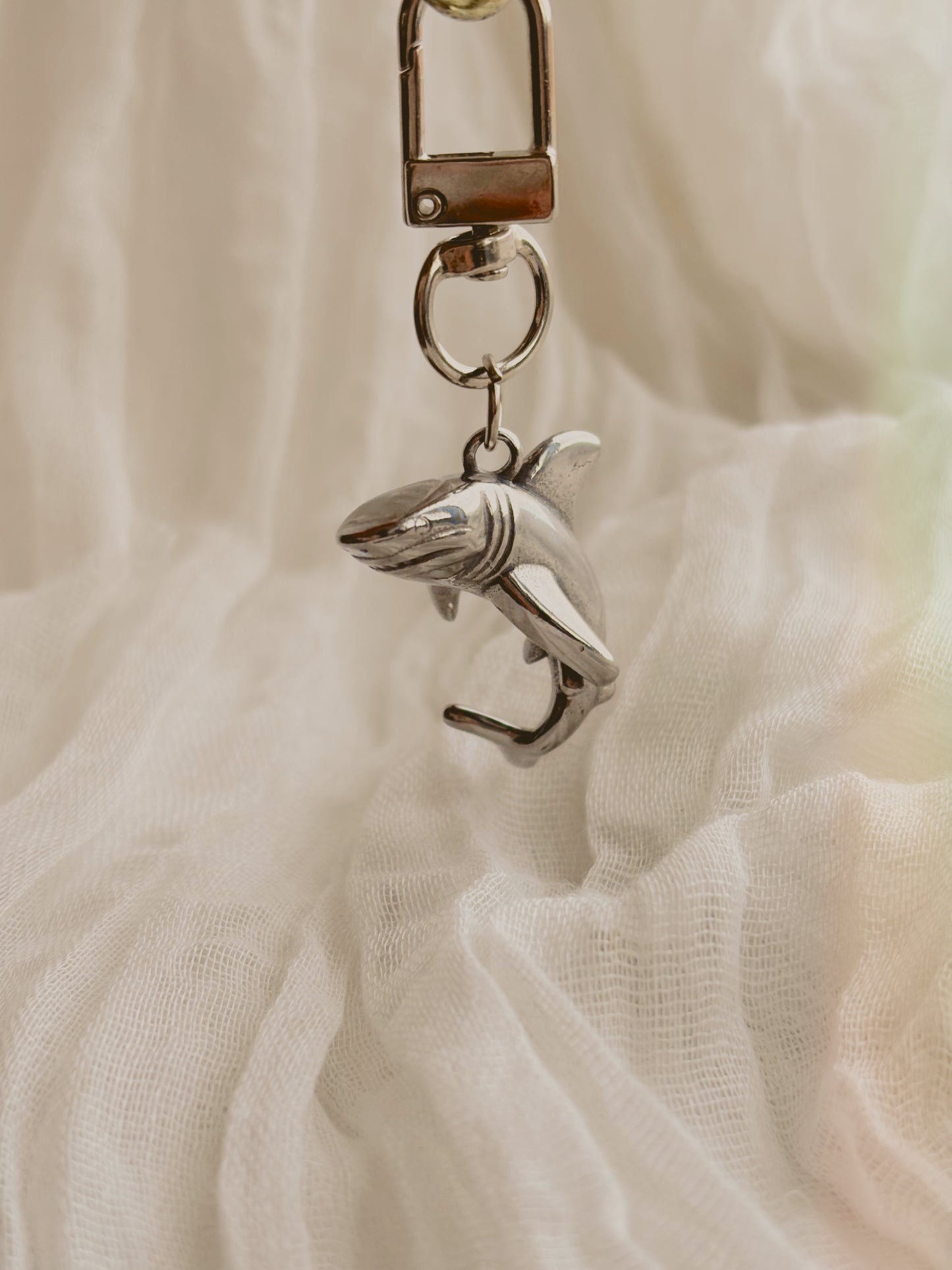 Shark key ring - stainless steel - tarnish free