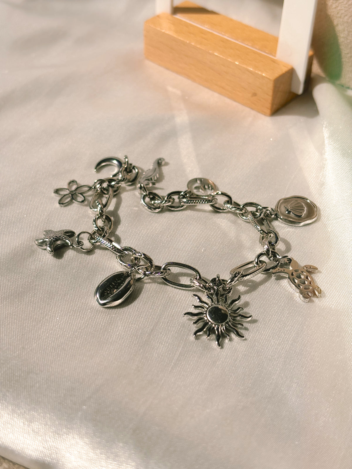 Costal charm bracelet | tarnish free | waterproof | gold & silver