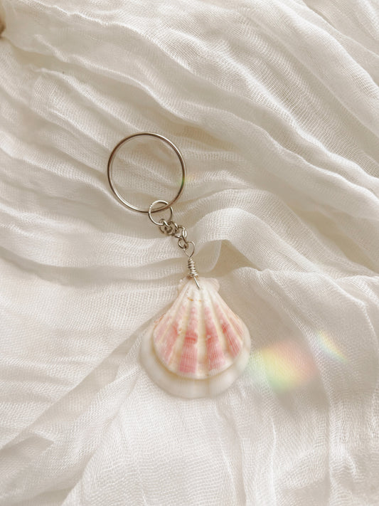 Natural handpicked shell key chain