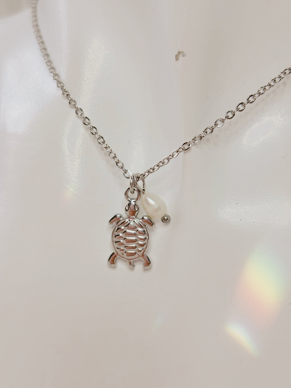 Customisable Marine animal pendant & pearl necklace