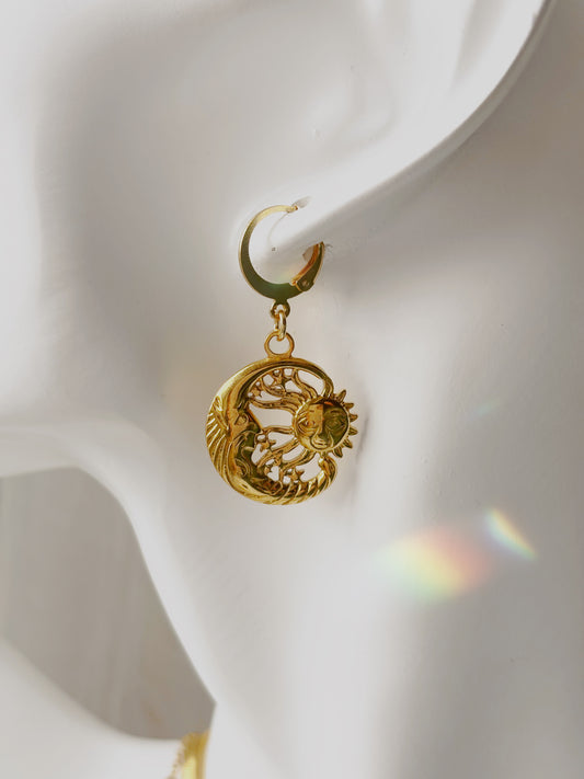Ocean inspired tarnish free earrings silver or gold